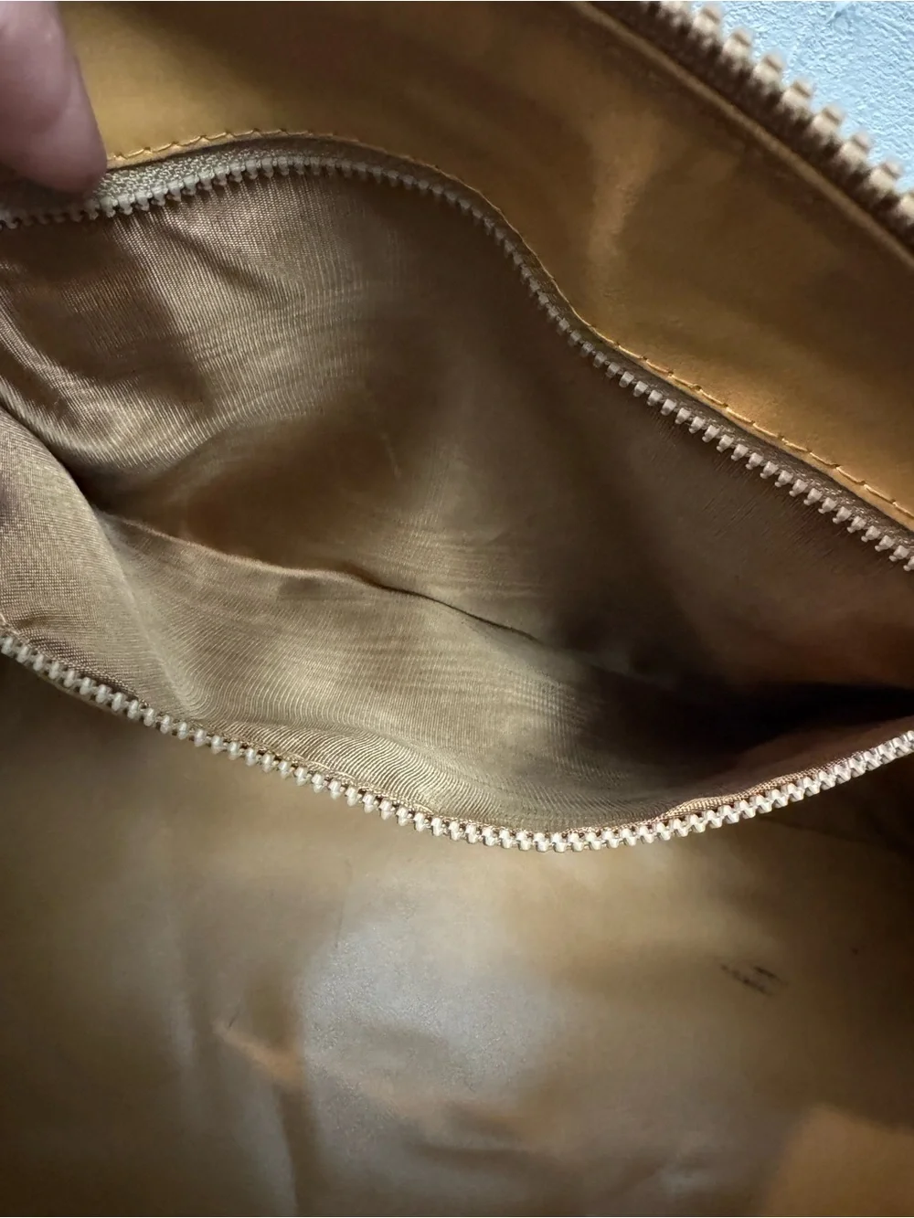 Celine Brown Monogram Canvas Duffel with Tan Leather Trim